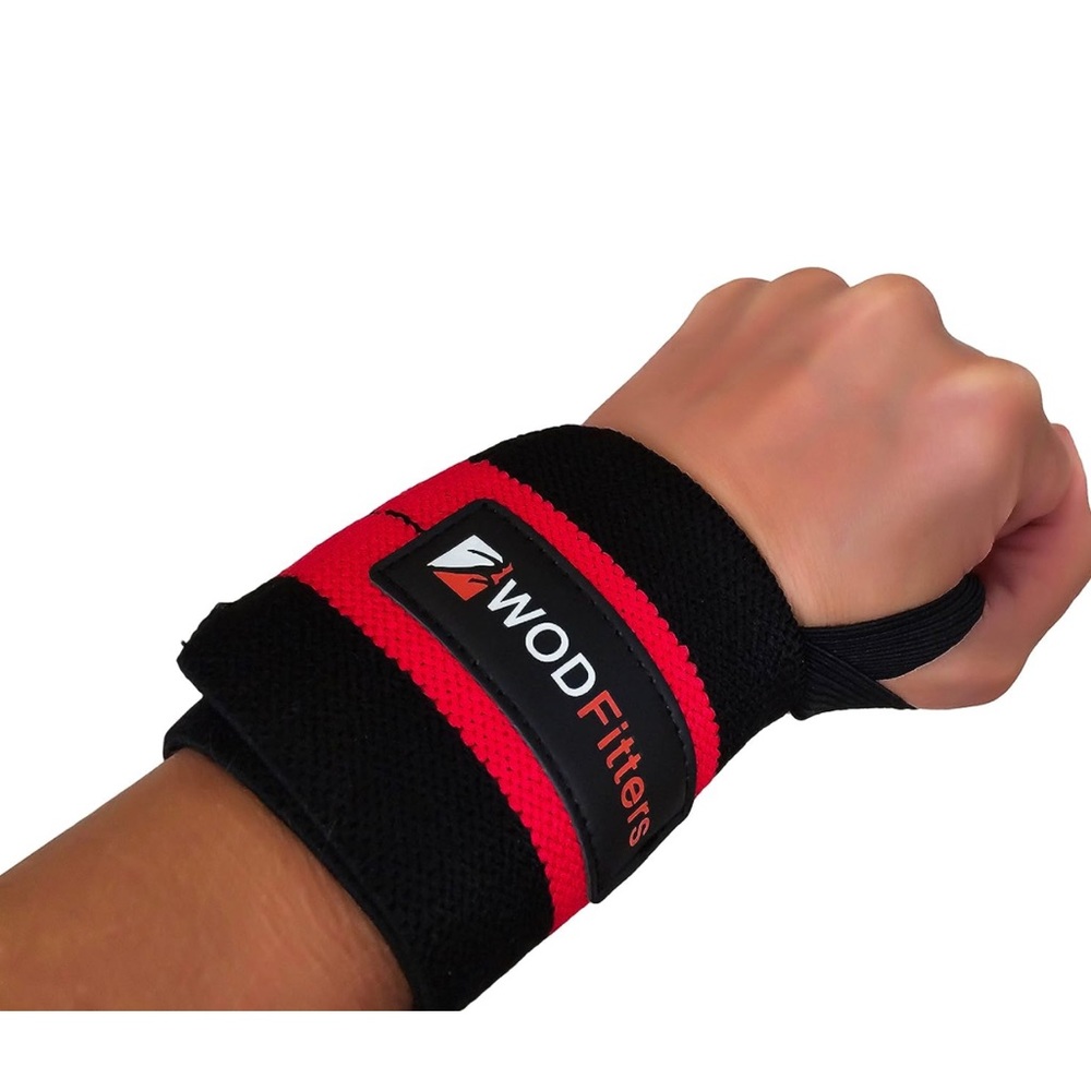 NEW WODFitters Wrist Support Wrap Pair with Hook & Loop Closure